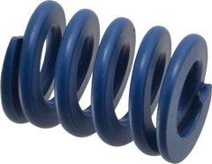 Associated Spring Raymond - 40mm Hole Diam, 20mm Rod Diam, 2" Free Length, Blue Die Spring - 3450.3999 N Max Deflection, 19mm Max Deflection, Medium Duty, Chromium Alloy Steel - Industrial Tool & Supply