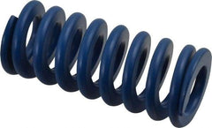 Associated Spring Raymond - 40mm Hole Diam, 20mm Rod Diam, 3-1/2" Free Length, Blue Die Spring - 2993.1001 N Max Deflection, 33mm Max Deflection, Medium Duty, Chromium Alloy Steel - Industrial Tool & Supply