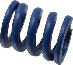 Associated Spring Raymond - 63mm Hole Diam, 38mm Rod Diam, 3" Free Length, Blue Die Spring - 8736 N Max Deflection, 28mm Max Deflection, Medium Duty, Chromium Alloy Steel - Industrial Tool & Supply