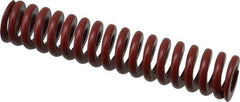 Associated Spring Raymond - 20mm Hole Diam, 10mm Rod Diam, 4" Free Length, Red Die Spring - 1370.2 N Max Deflection, 31mm Max Deflection, Strong Duty, Chromium Alloy Steel - Industrial Tool & Supply