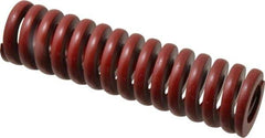 Associated Spring Raymond - 40mm Hole Diam, 20mm Rod Diam, 152mm Free Length, Red Die Spring - 4830 N Max Deflection, 46mm Max Deflection, Strong Duty, Chromium Alloy Steel - Industrial Tool & Supply