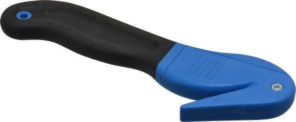 ICT - Fixed Safety Cutter - 1.65" Blade, Blue & Black Ergonomic Grip Handle, 1 Blade Included - Industrial Tool & Supply