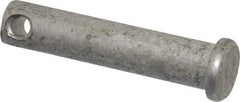 Made in USA - 3/8" Pin Diam, 1-3/4" OAL, Standard Clevis Pin - 5/32" Hole, 1-19/32" Usable Length, Uncoated Stainless Steel - Industrial Tool & Supply