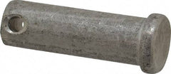 Made in USA - 1/2" Pin Diam, 1-1/2" OAL, Standard Clevis Pin - 5/32" Hole, 1-11/32" Usable Length, Uncoated Stainless Steel - Industrial Tool & Supply
