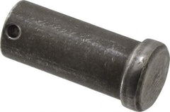 Made in USA - 1" Pin Diam, 2-1/4" OAL, Standard Clevis Pin - 13/64" Hole, 2-3/64" Usable Length, Uncoated Steel - Industrial Tool & Supply