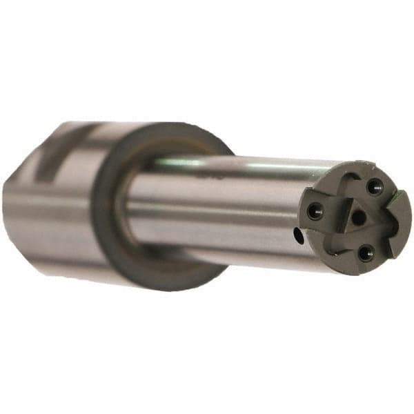 Emuge - 80mm Max Hole Depth, 32mm Shank Diam, Internal Indexable Thread Mill - 3 Inserts, 142mm OAL - Industrial Tool & Supply