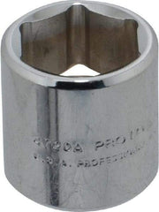Proto - 5/8", 1/4" Drive, Standard Hand Socket - 6 Points, 7/8" OAL, Alloy Steel, Chrome Finish - Industrial Tool & Supply