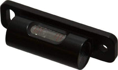 Geier & Bluhm, Inc. - 2 Inch Long, Vertical, Brass Tubular and Pocket Level - 0.1 Inch Sensitivity, 1/2 Inch High/Diameter, Black Lacquer, 1 Vial - Industrial Tool & Supply