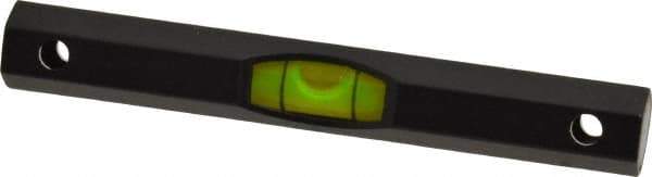 Geier & Bluhm, Inc. - 3 Inch Long, Horizontal, Aluminum Tubular Level - 0.1 Inch Sensitivity, 3/8 Inch High/Diameter, Black Anodized, 1 Vial - Industrial Tool & Supply