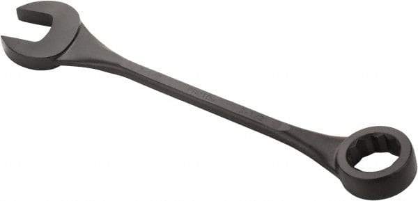 Proto - 3-1/2" 12 Point Offset Combination Wrench - 15° Offset Angle, 37" OAL, Steel, Black Finish - Industrial Tool & Supply