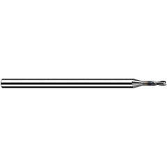 Fraisa - 2.5mm, 3mm LOC, 50mm OAL, 2 Flute Solid Carbide Square End Mill - Industrial Tool & Supply