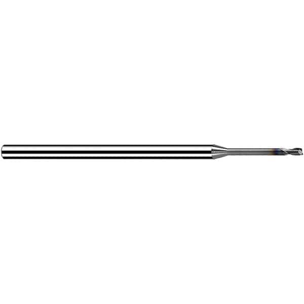 Fraisa - 1.2mm, 1.44mm LOC, 50mm OAL, 2 Flute Solid Carbide Square End Mill - Industrial Tool & Supply