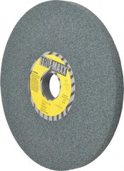 Tru-Maxx - 8" Diam x 1-1/4" Hole x 1/2" Thick, I Hardness, 60 Grit Surface Grinding Wheel - Silicon Carbide, Type 1, Medium Grade, 3,600 Max RPM, Vitrified Bond, No Recess - Industrial Tool & Supply