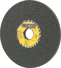 Tru-Maxx - 8" Diam x 1-1/4" Hole x 1/2" Thick, I Hardness, 80 Grit Surface Grinding Wheel - Silicon Carbide, Type 1, Medium Grade, 3,600 Max RPM, Vitrified Bond, No Recess - Industrial Tool & Supply