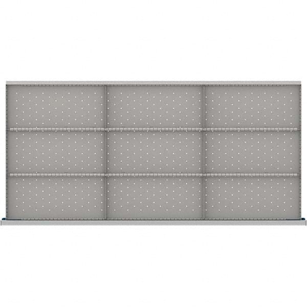 LISTA - 9-Compartment Drawer Divider Layout for 3.15" High Drawers - Industrial Tool & Supply