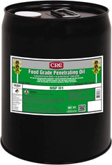 CRC - 5 Gal Pail Direct Food Contact White Oil - Clear, 32°F to 300°F, Food Grade - Industrial Tool & Supply