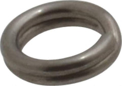Made in USA - 0.174" ID, 0.254" OD, 0.062" Thick, Split Ring - 18-8 Stainless Steel, Natural Finish - Industrial Tool & Supply