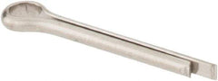 Made in USA - 1/16" Diam x 1/2" Long Extended Prong Cotter Pin - Grade 18-8, Uncoated, Stainless Steel - Industrial Tool & Supply