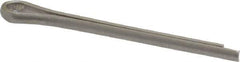 Made in USA - 1/16" Diam x 3/4" Long Extended Prong Cotter Pin - Grade 18-8, Uncoated, Stainless Steel - Industrial Tool & Supply