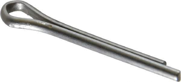 Made in USA - 3/32" Diam x 3/4" Long Extended Prong Cotter Pin - Grade 18-8, Uncoated, Stainless Steel - Industrial Tool & Supply