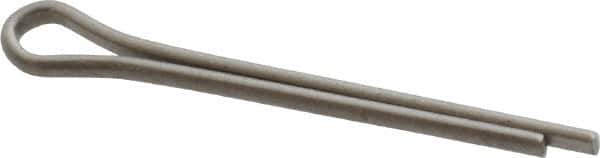 Made in USA - 3/32" Diam x 1" Long Extended Prong Cotter Pin - Grade 18-8, Uncoated, Stainless Steel - Industrial Tool & Supply
