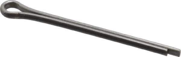 Made in USA - 3/32" Diam x 1-1/4" Long Extended Prong Cotter Pin - Grade 18-8, Uncoated, Stainless Steel - Industrial Tool & Supply
