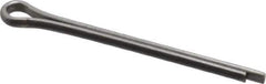 Made in USA - 3/32" Diam x 1-1/4" Long Extended Prong Cotter Pin - Grade 18-8, Uncoated, Stainless Steel - Industrial Tool & Supply