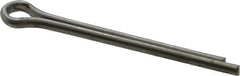 Made in USA - 1/8" Diam x 1-1/2" Long Extended Prong Cotter Pin - Grade 18-8, Uncoated, Stainless Steel - Industrial Tool & Supply