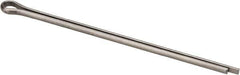 Made in USA - 1/8" Diam x 3" Long Extended Prong Cotter Pin - Grade 18-8, Uncoated, Stainless Steel - Industrial Tool & Supply