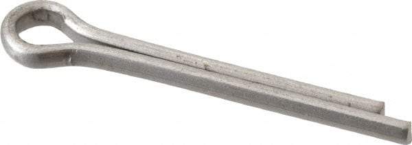 Made in USA - 5/32" Diam x 1-1/4" Long Extended Prong Cotter Pin - Grade 18-8, Uncoated, Stainless Steel - Industrial Tool & Supply