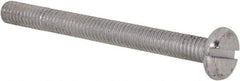 Value Collection - M3x0.50, 30mm Length Under Head Slotted Drive Machine Screw - Pan Head, Grade 4.8 Steel, Zinc-Plated Finish, Without Washer - Industrial Tool & Supply