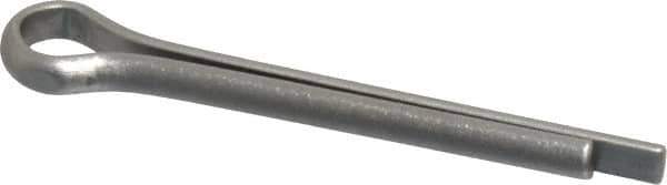 Made in USA - 3/16" Diam x 1-1/2" Long Extended Prong Cotter Pin - Grade 18-8, Uncoated, Stainless Steel - Industrial Tool & Supply
