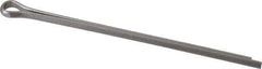 Made in USA - 3/16" Diam x 4" Long Extended Prong Cotter Pin - Grade 18-8, Uncoated, Stainless Steel - Industrial Tool & Supply