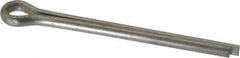 Made in USA - 1/4" Diam x 3" Long Extended Prong Cotter Pin - Grade 18-8, Uncoated, Stainless Steel - Industrial Tool & Supply