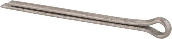 Made in USA - 1/4" Diam x 4" Long Extended Prong Cotter Pin - Grade 18-8, Uncoated, Stainless Steel - Industrial Tool & Supply