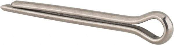 Made in USA - 5/16" Diam x 3" Long Extended Prong Cotter Pin - Grade 18-8, Uncoated, Stainless Steel - Industrial Tool & Supply