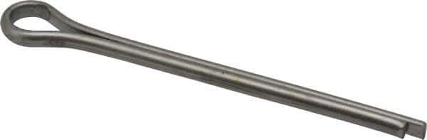 Made in USA - 5/16" Diam x 4" Long Extended Prong Cotter Pin - Grade 18-8, Uncoated, Stainless Steel - Industrial Tool & Supply