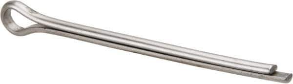Made in USA - 5/16" Diam x 5" Long Extended Prong Cotter Pin - Grade 18-8, Uncoated, Stainless Steel - Industrial Tool & Supply