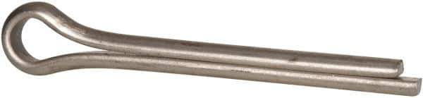 Made in USA - 3/8" Diam x 3" Long Extended Prong Cotter Pin - Grade 18-8, Uncoated, Stainless Steel - Industrial Tool & Supply