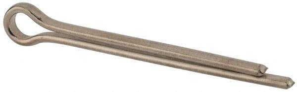 Made in USA - 3/8" Diam x 4" Long Extended Prong Cotter Pin - Grade 18-8, Uncoated, Stainless Steel - Industrial Tool & Supply