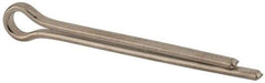 Made in USA - 3/8" Diam x 4" Long Extended Prong Cotter Pin - Grade 18-8, Uncoated, Stainless Steel - Industrial Tool & Supply