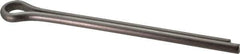 Made in USA - 3/8" Diam x 5" Long Extended Prong Cotter Pin - Grade 18-8, Uncoated, Stainless Steel - Industrial Tool & Supply
