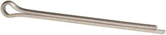 Made in USA - 3/8" Diam x 6" Long Extended Prong Cotter Pin - Grade 18-8, Uncoated, Stainless Steel - Industrial Tool & Supply
