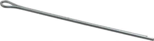 Made in USA - 1/16" Diam x 2" Long Extended Prong Cotter Pin - Grade 2, Zinc-Plated, Steel - Industrial Tool & Supply