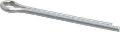 Made in USA - 1/8" Diam x 1-1/2" Long Extended Prong Cotter Pin - Grade 2, Zinc-Plated, Steel - Industrial Tool & Supply