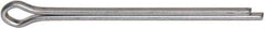 Made in USA - 1/8" Diam x 2" Long Extended Prong Cotter Pin - Grade 2, Zinc-Plated, Steel - Industrial Tool & Supply