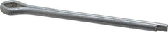 Made in USA - 5/32" Diam x 2" Long Extended Prong Cotter Pin - Grade 2, Zinc-Plated, Steel - Industrial Tool & Supply