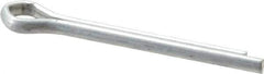 Made in USA - 3/16" Diam x 1-3/4" Long Extended Prong Cotter Pin - Grade 2, Zinc-Plated, Steel - Industrial Tool & Supply