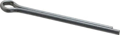 Made in USA - 3/16" Diam x 2-1/2" Long Extended Prong Cotter Pin - Grade 2, Zinc-Plated, Steel - Industrial Tool & Supply