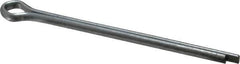 Made in USA - 3/16" Diam x 3" Long Extended Prong Cotter Pin - Grade 2, Zinc-Plated, Steel - Industrial Tool & Supply